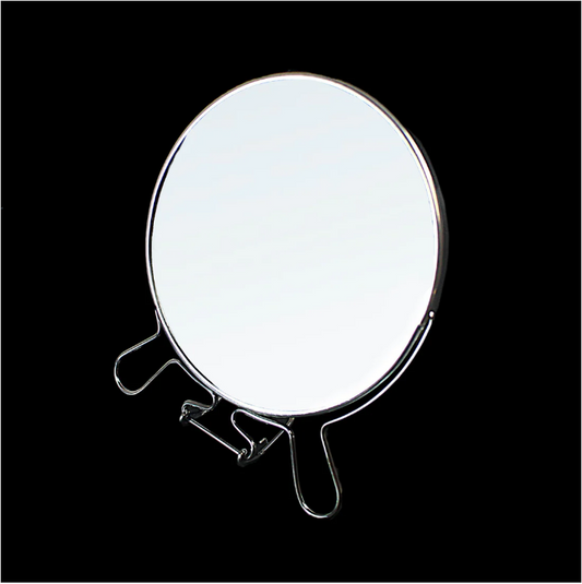 Double Sided Mirror Zoom In Zoom Out Beauty Makeup Desk Mirror With Legs 8''
