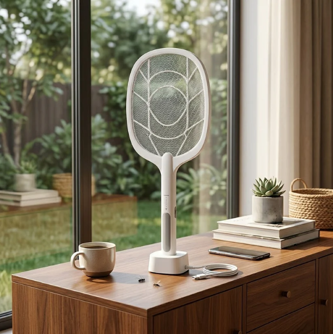 Dual-Use Electric Mosquito Swatter 371g 56x22x8cm 1200mAh SKU8223