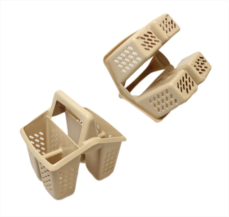 Dunya Basket Home Kitchen Sink Dish Cutlery Strainer Basket 4 Section 14cm x 10cm