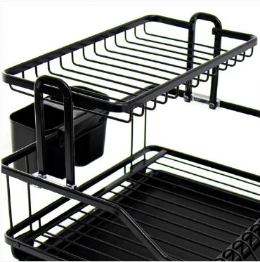 Durane Alu Dish Drainer Rack Black