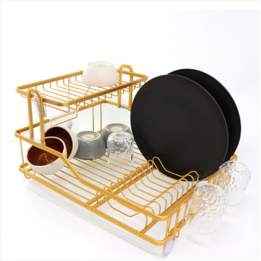 Durane Alu Dish Drainer Rack Copper Yellow