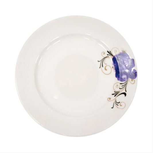 Durane Ceramic Dinner Plate Blue Rose 26.5cm