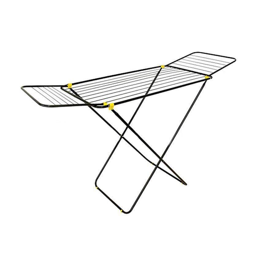 Durane Clothes Airer Dryer Foldable Black Maximum Load 18kg