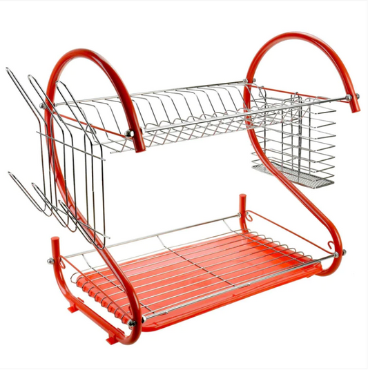 Durane Dish Drainer Regular Red Kitchen