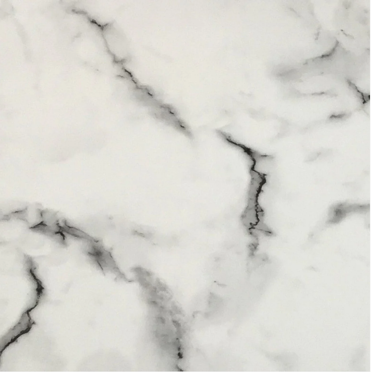 Durane Plastic Table Cover Roll White Black Marble Design 1.37x20m