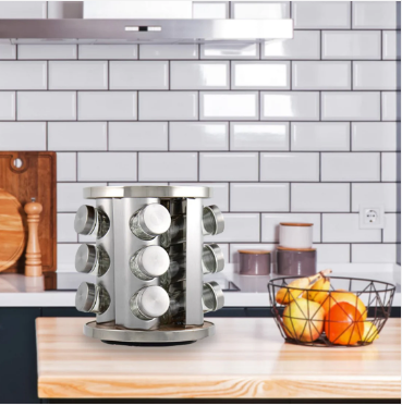 Durane Revolving Spice Rack Round 12 Jars
