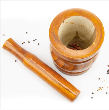 Durane Wooden Mortar & Pestle 15x18cm