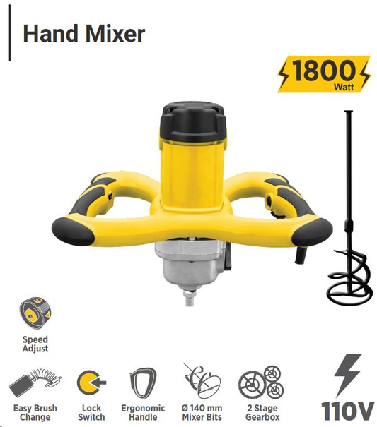 ELECTRIC MIXER 1800W BRITISH PLUG 110V RTRMAX