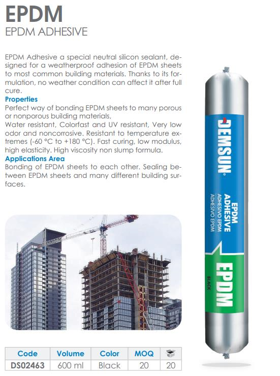 EPDM ADHESIVE 600ML BLACK