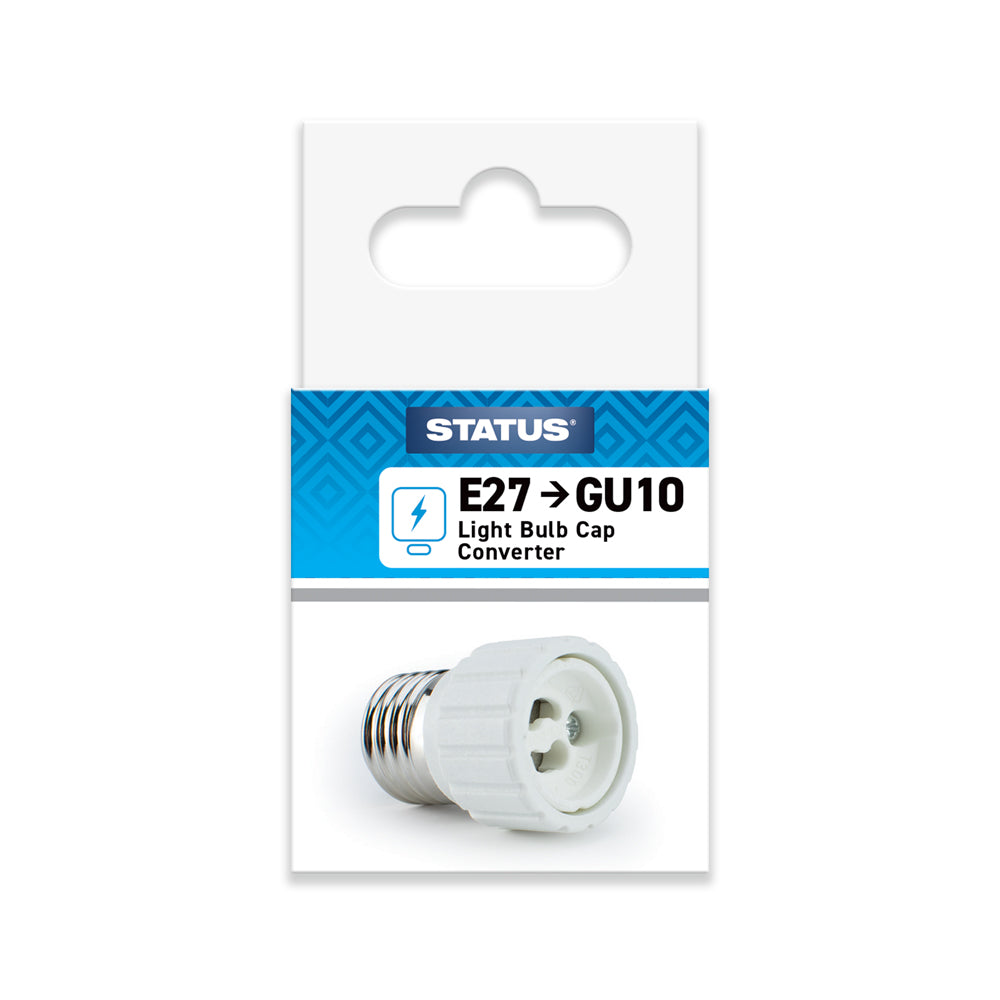 ES to GU10 - Light Bulb Cap Converter - 1 pk - in a Clam Shell