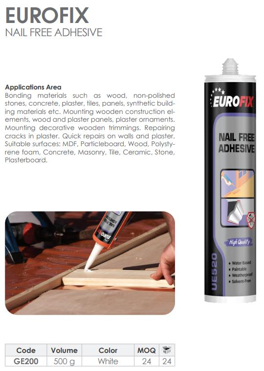 EUROFIX NAIL FREE 280ML