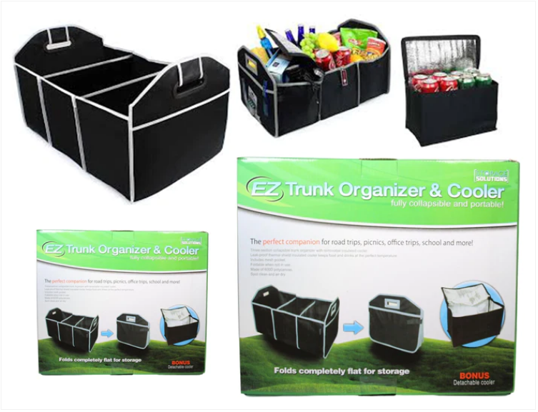 EZ Trunk Organiser & Cooler Adjustable Holds Up To 40lbs+