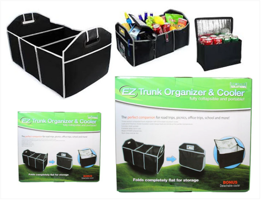EZ Trunk Organiser & Cooler Adjustable Holds Up To 40lbs+