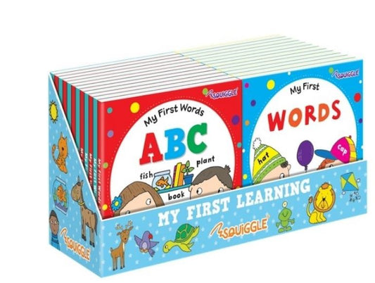 Early Learners Board Books, 4 Asstd, 15x15cm in CDU