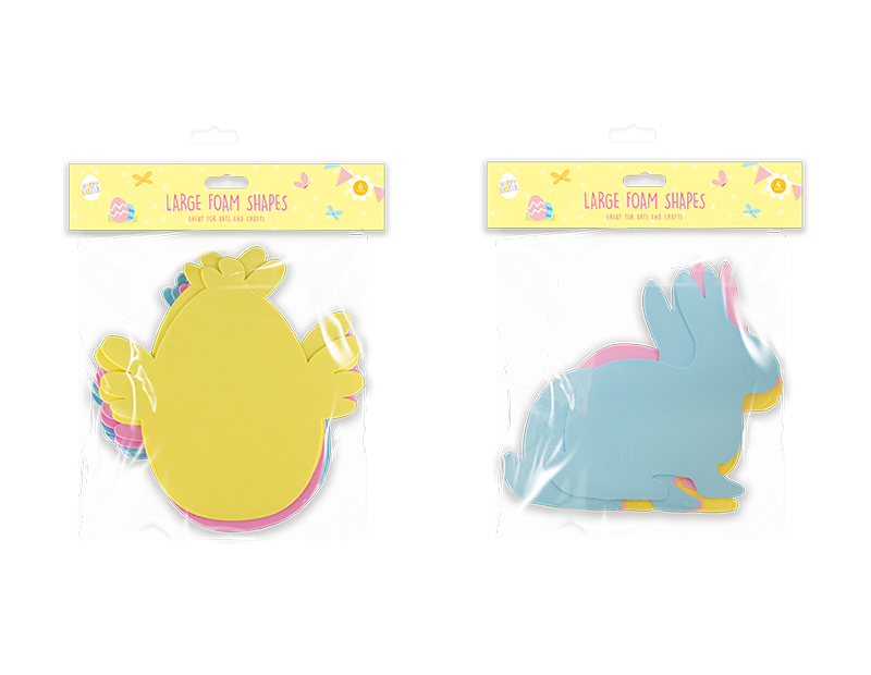 Easter Large Foam Shapes 6pk