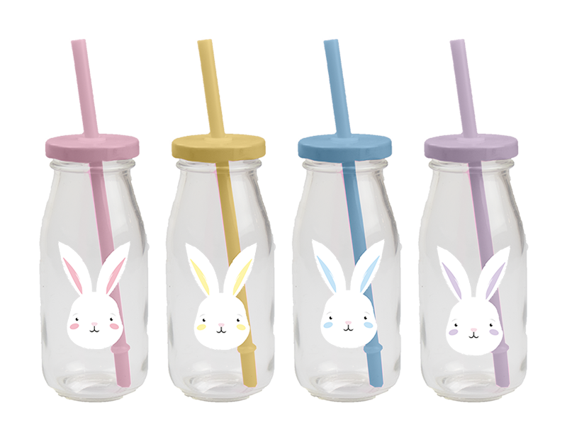 Easter Milk Bottle & Straw