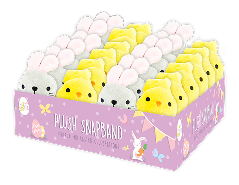 Easter Plush Snap Band PDQ