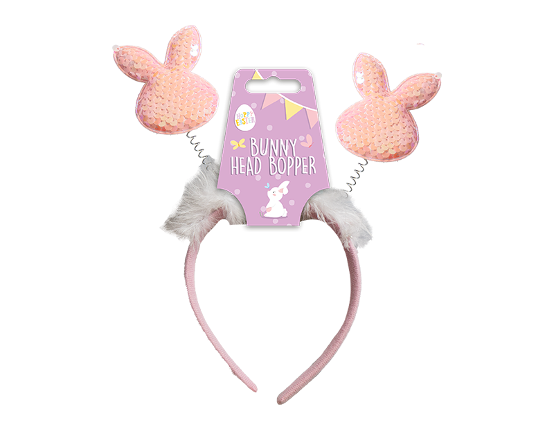 Easter Sequin Bunny Head Boppers