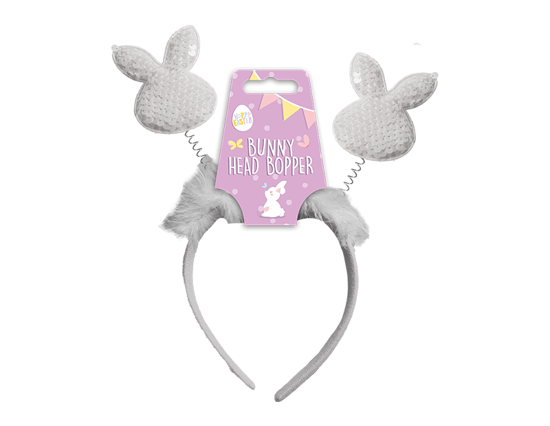 Easter Sequin Bunny Head Boppers