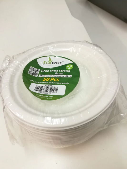 Ecowise 12oz Extra Strong Bowls Pack Of 50