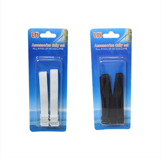 Elastic Underwear Bra Straps Sewing Available In White Black
