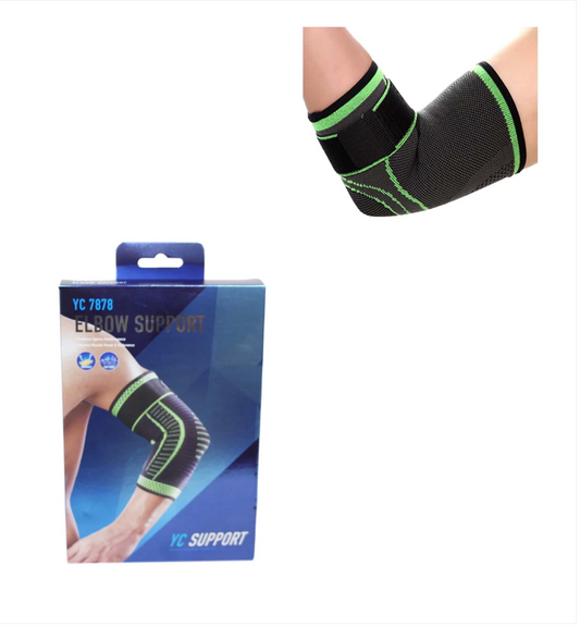 Elbow Support Gym Fitness Light Fabric Compression Sport Elbow Support 1 Pack