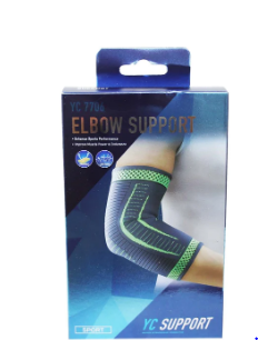 Elbow Support Gym Fitness Light Fabric Compression Sport Elbow Support 1 Pack