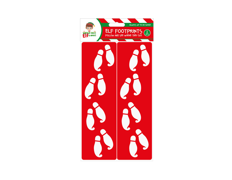 Elf Footprint Stencils - 2 Pack
