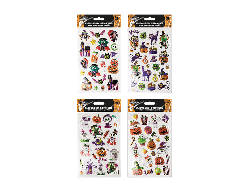 Embossed Foil Halloween Stickers