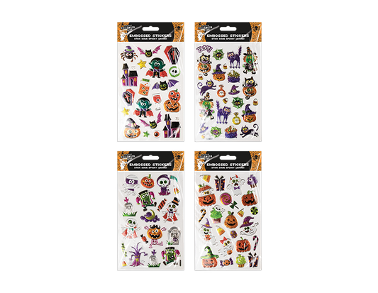 Embossed Foil Halloween Stickers