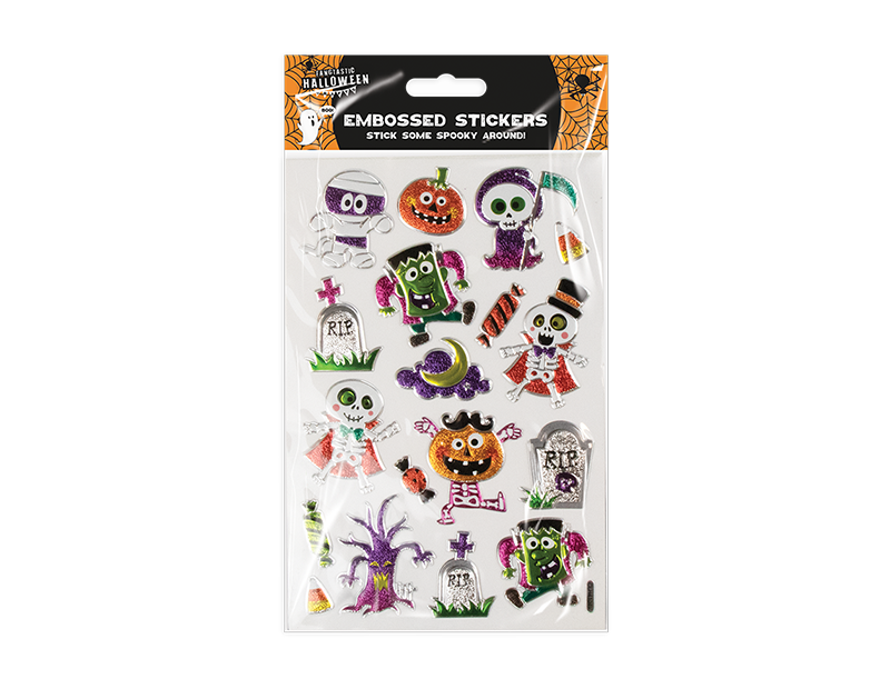 Embossed Foil Halloween Stickers