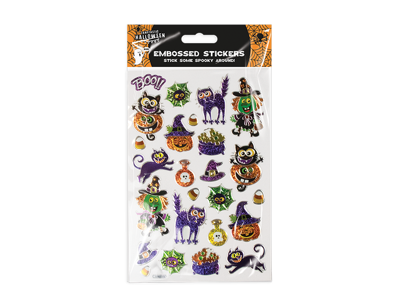Embossed Foil Halloween Stickers