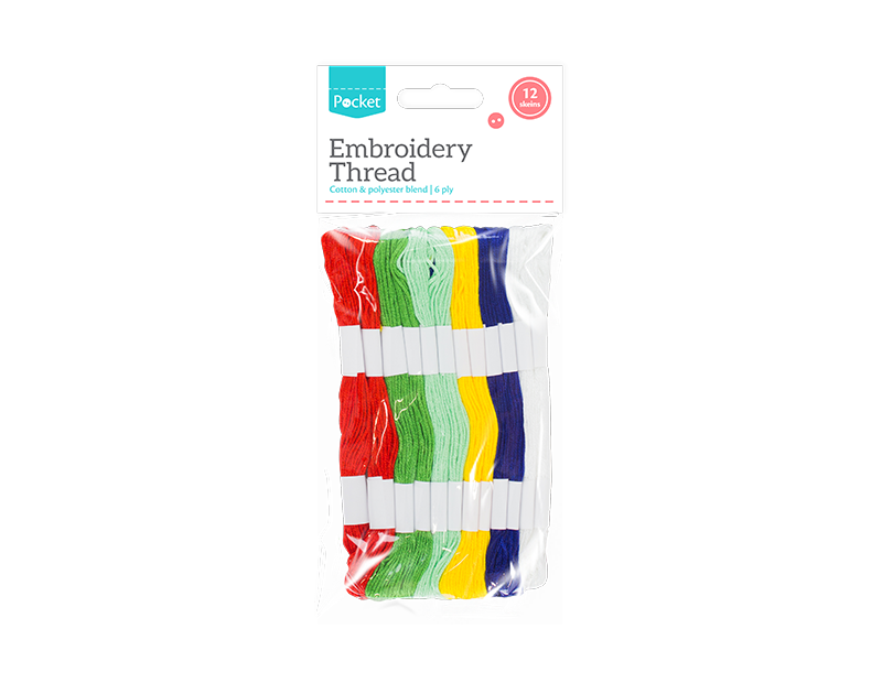 Embroidery Thread - 12 Skeins