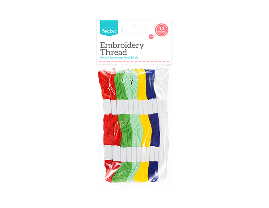 Embroidery Thread - 12 Skeins