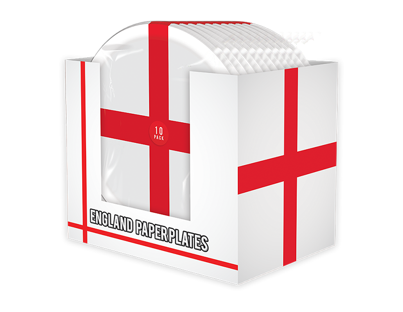 England Paper Plates 10pk PDQ