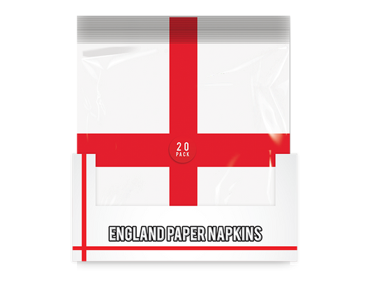 England Printed Paper Napkins 20pk PDQ
