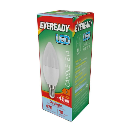 Eveready Candle E14 Led Bulb 40w Daylight