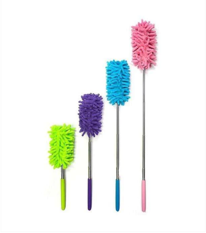 Extendable Telescopic Microfibre Cleaning Duster 25-75cm Assorted Colours