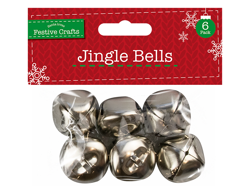 Extra Large Jingle Bells 6 Pack