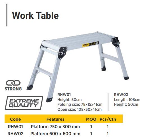 FOLDING PORTABLE WORKBENCH