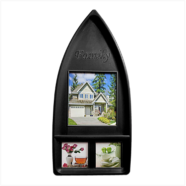 Family Picture Photo Frame Sledge Style White/ Black/ Pink 3 In 1