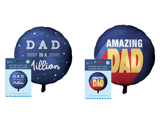 Father's Day 18" Round Foil Balloon