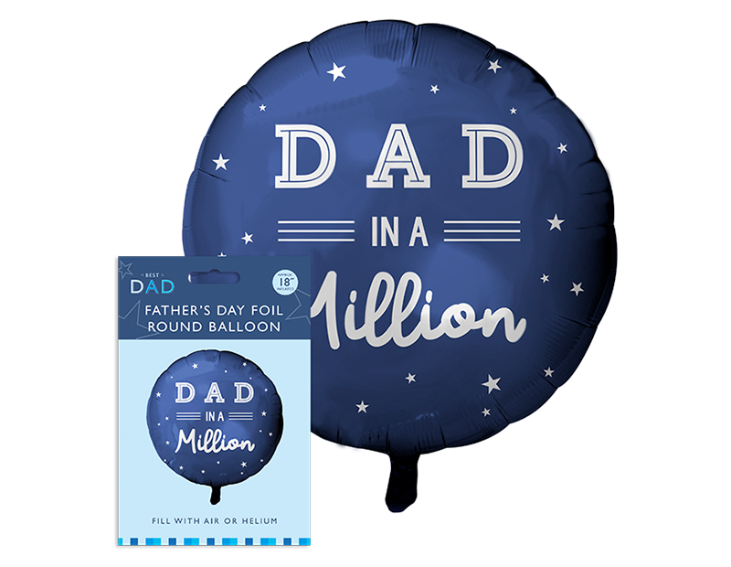 Father's Day 18" Round Foil Balloon