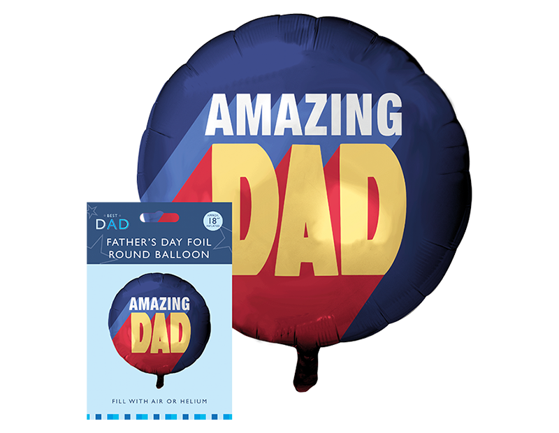 Father's Day 18" Round Foil Balloon