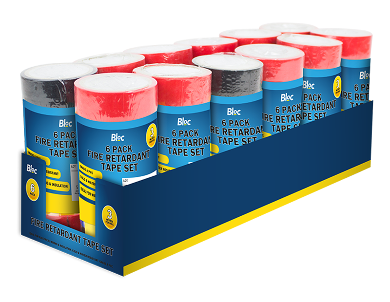 Fire Retardant Tape Set - 6 Pack (With PDQ)