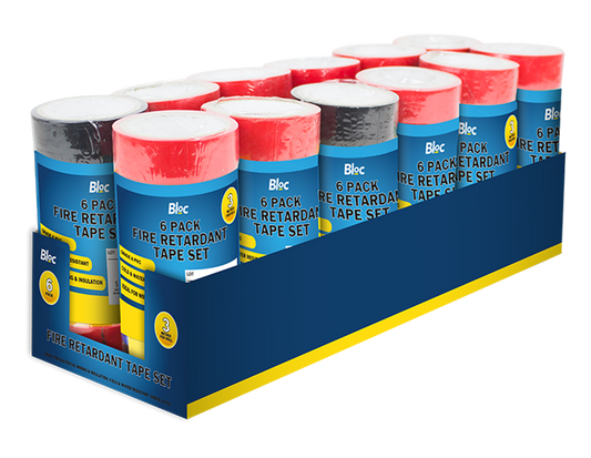 Fire Retardant Tape Set - 6 Pack (With PDQ)