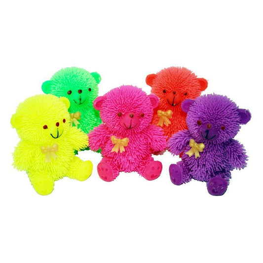Flashing Puffer Teddy Bear Squeeze Toy Stress Reliever