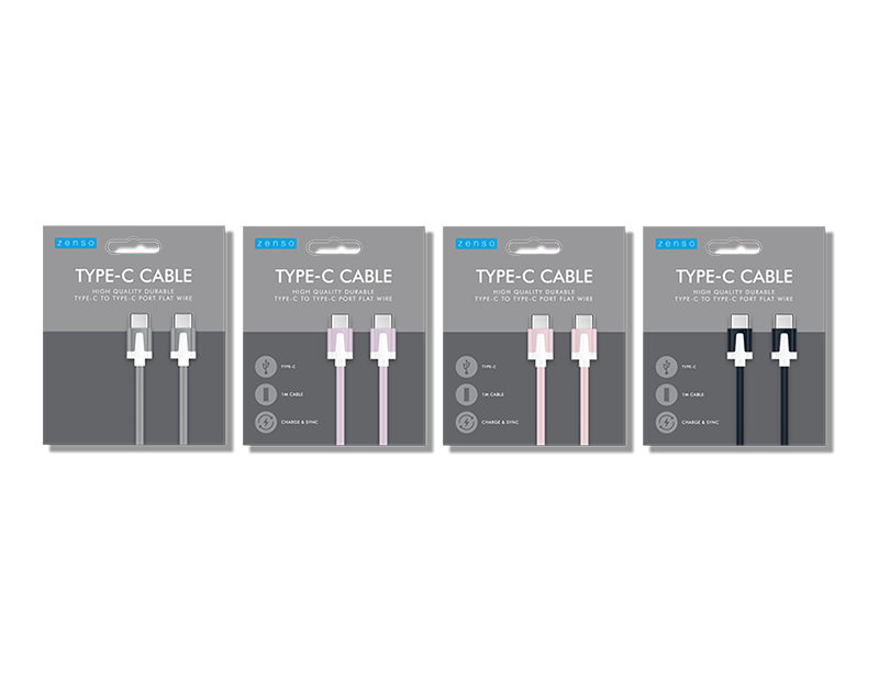 Flat Type C To Type C Cable 1m