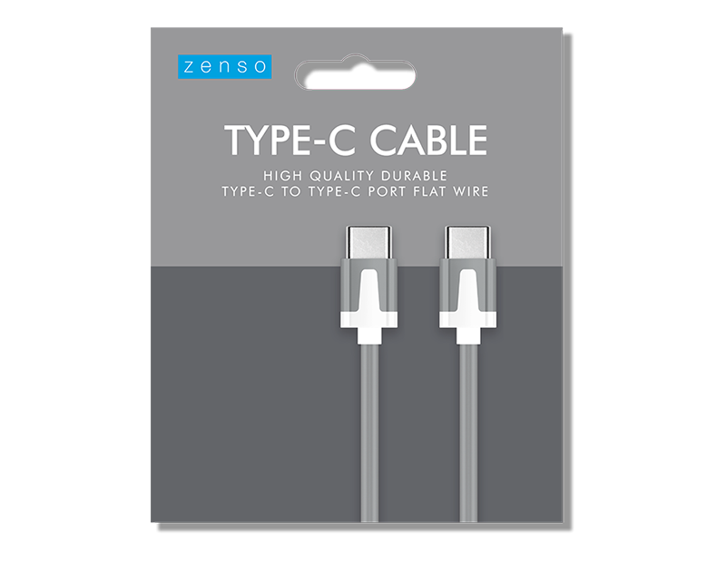 Flat Type C To Type C Cable 1m
