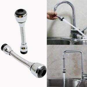 Flexible Water Faucet Head Nozzle Replacement Kitchen Sink Tap Extension Connect 15 CM